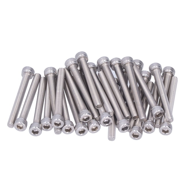 Hex Head Screws,30Pcs M5 Cylindrical Head Socket Cap Screws Stainless Steel Socket Cap Screws Enhanced Durability