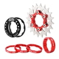 thumbnail image 1 of jinwen Lightweight Single Speed Cassette Set Freewheel Fixie Adapter Conversion Kit 20T Red, 1 of 9