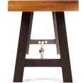 thumbnail image 4 of Modern Solid Acacia Wood Frame Outdoor Bench, 63 Inch, Teak For A Stylish Outdoor Seating Area, 4 of 6