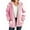 *Pink, variant on ClodeEU Women's Flannel Hoodie Plaid Jacket, Full Zip Up Sherpa Lined Hoodie Jacket ,Fall Winter Warm Tops With Pockets Black,Womens Plus M