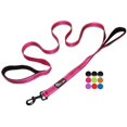 thumbnail image 1 of Primal Pet Gear Dog Leash 6ft Long,Traffic Padded Two Handle,Heavy Duty,Reflective Double Handles Lead for Control Safety Training,Leashes for Large Dogs or Medium Dogs,Dual Handles Leads(Pink), 1 of 4