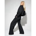 thumbnail image 6 of 2 Piece Outfits for Women Dressy Blazer Jackets High Waisted Straight Leg Pants Suits Set Business Casual Black XXL, 6 of 9