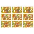 thumbnail image 1 of KAKOWELY 9 hojas de pegatinas con letras y números para álbumes de recortes, con brillantina, multiusos., 1 of 4