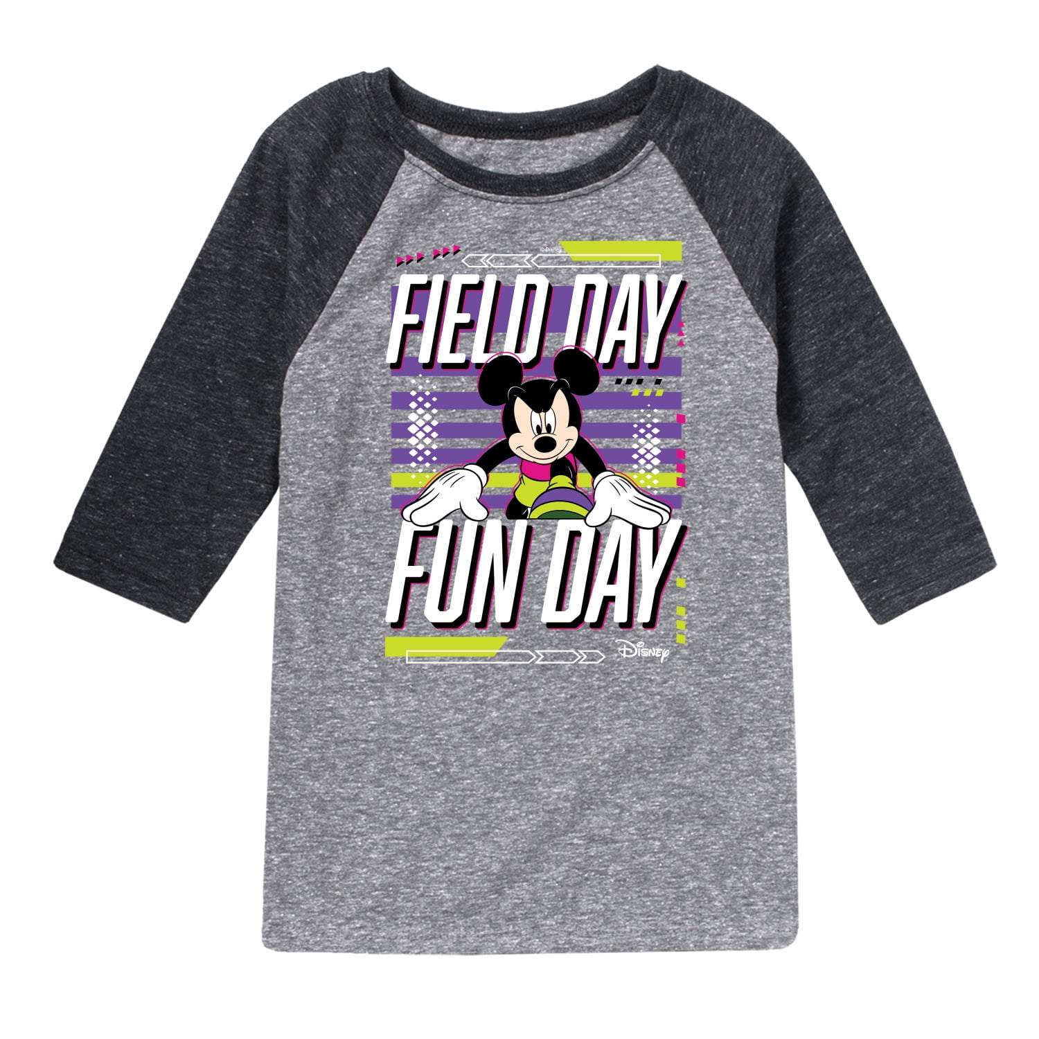 Disney Field Day Fun Day Toddler And Youth Raglan Graphic TShirt