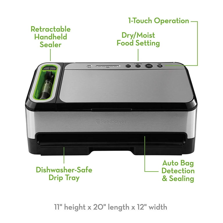 FoodSaver Vacuum Sealer Machine with Automatic Bag Detection