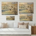 thumbnail image 4 of Designart 'Rustic Birds Sitting On A Tree In Winter Village' Farmhouse Print on Natural Pine Wood, 4 of 5