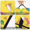thumbnail image 6 of Yellow Dinosaurs Geometric Pattern Teens Toddler Nap Mat with Pillow, Sleeping Mat Bag for Preschool Daycare 59"x22", 6 of 6