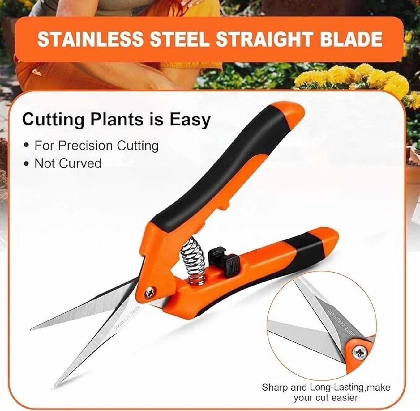 PURELY- Pruning Shears, Garden Shears,6.5 Inch Gardening Scissors Hand Pruner