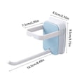 thumbnail image 4 of Hanger Wall Mounted Self Adhesive Storage Hook Foldable Plastic Clothes Rack Organizer  Blue, 4 of 10