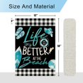 thumbnail image 6 of Life is Better at the Beach Garden Flag Summer Beach Garden Flag 12.5x18 Double Sided Buffalo Plaid Farmhouse Yard Flag Summer Seasonal Outdoor Decor, 6 of 6