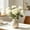 White, variant on Artificial Ranunculus Flower Stems 8 Colors Realistic Fake Peony Bouquet for Home Wedding Party Table Centerpiece Vase Decor,Orange