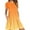 Orange, variant on Wancir Women 2024 Casual Summer Dresses Spring V Neck Short Sleeve Knee Length Beach Dress with Pockets