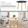 thumbnail image 3 of Cyborg-theme Fitted Round Tablecloths Elastic Edged Table Covers Waterproof Table Cloth for Kitchen Holiday Party Tables Decor 150cm, 3 of 6