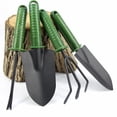 thumbnail image 1 of SENRISE 4 Pieces Garden Tool Set Rake Top Shovel Round Shovel Seeding Device Gardening Hand Tool Black, 1 of 7