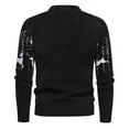 thumbnail image 5 of TFEOQRY Men's Mock Neck Christmas Sweater Knit Long Sleeve Casual Fall Winter Warm Fashion Pullover Top Black, 5 of 7
