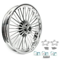 21"X3.5" 36 Fat Spoke Front Wheel Rim Dual Disc For Harley Electra Glide 2000-2007 2004 2005 2006