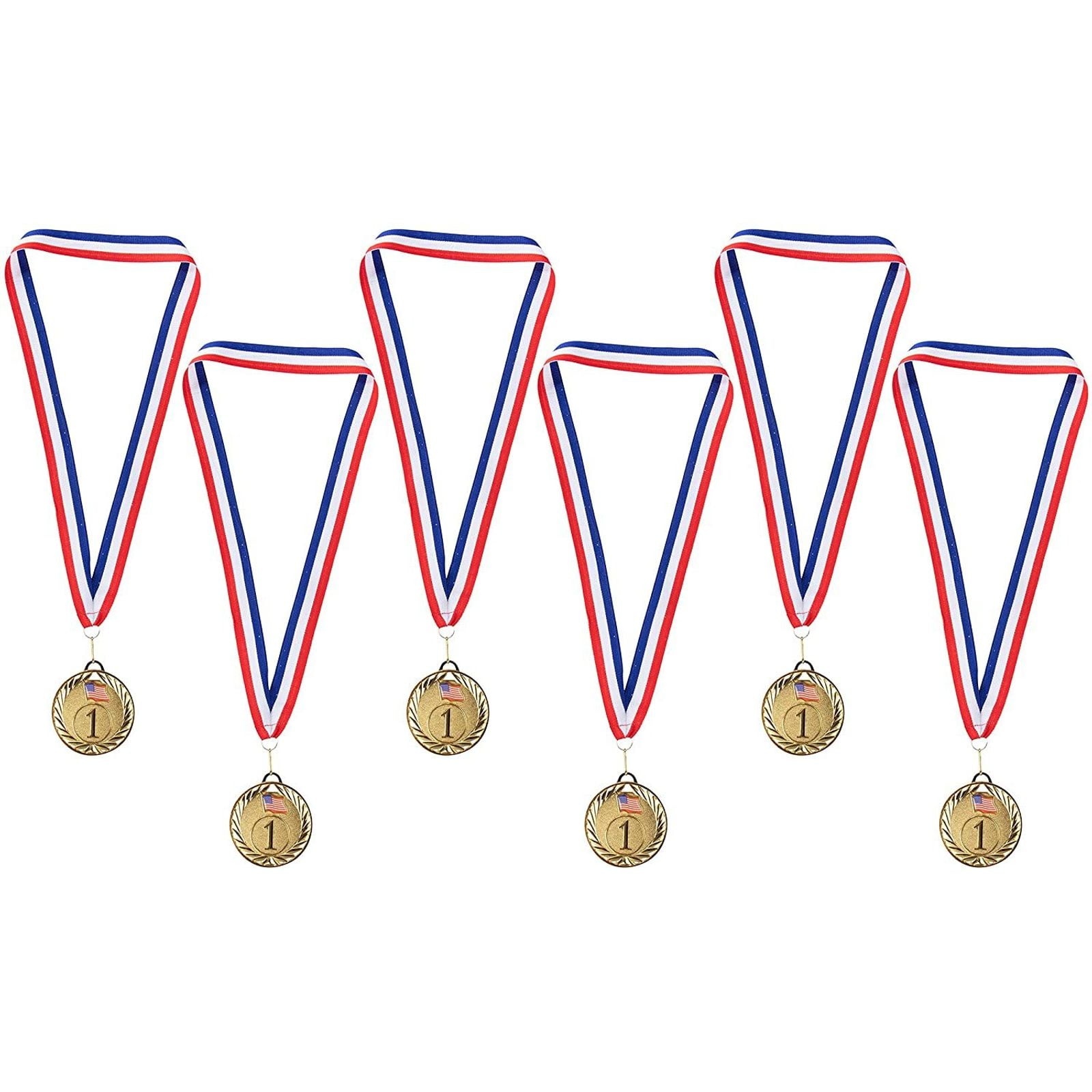 50 or 100 x SPORTS DAY Medals & Ribbons Gold Silver Bronze FREE ENGRAVING 25 
