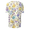 thumbnail image 5 of VBTAPA Short Sleeve Tops for Women 2025 Easter Christian T-shirts Jesus Cross Print Graphic Tees Novelty Holiday Blouse Sales of Today Multicolor XXL, 5 of 6