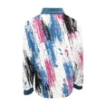 thumbnail image 4 of Xuyuer Women Button Down Shirts Long Sleeve Lapel Stain Shield Dress Shirts Slim Dots fit Work Blouses Office Business Tops, 4 of 5