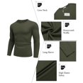 thumbnail image 2 of Ekouaer Men's Long Sleeve Shirts Honeycomb Waffle Pullover Sweater Crewneck Thermal Tops Lightweight Undershirts, 2 of 5