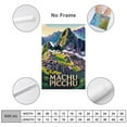 thumbnail image 2 of Machu Picchu Peru Vintage City Travel Poster with Sunrise And Ancient Ruins Canvas Poster, 2 of 8
