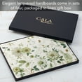 thumbnail image 2 of Cala Home "Green Florals" 4 Pack Premium Decorative Hardboard Cork Back Tabletop Placemats, 2 of 7