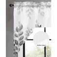 thumbnail image 2 of Spring Gray Eucalyptus Swag Valances for Windows, Small Curtains Drapes, Summer Botanical Leaf Country Kitchen Window Curtains Over Sink Window Treatment Valance for Bedroom/Bathroom 56"x36", 2 of 5