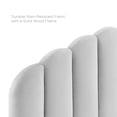 thumbnail image 5 of Modway Veronique King/California King Performance Velvet Headboard in Light Gray, 5 of 9
