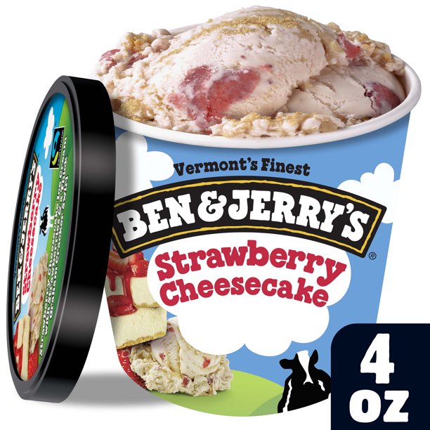 Ben & Jerry's Strawberry Cheesecake Cups 4fl oz (12 Count)