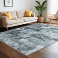 thumbnail image 5 of Haperlare 9'x12' Modern Abstract Area Rugs Machine Washable Rug, Non Slip Soft Rugs Low Plie Indoor Carpet for Living Room Bedroom Office, Gray, 5 of 7