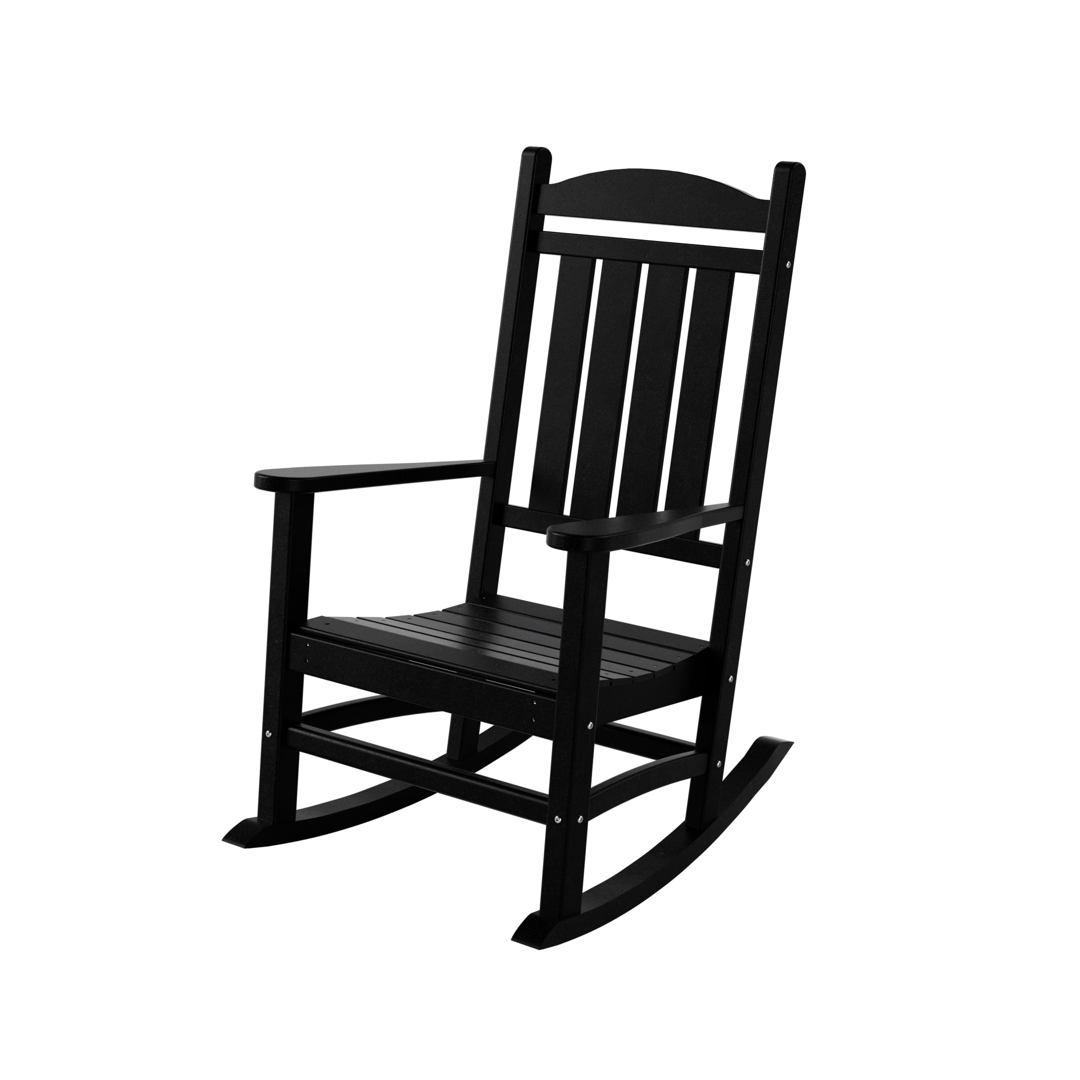 Psilvam Patio Rocking Chair, Poly Lumber Porch Rocker with High Back,  350Lbs Support Rocking Chairs for Both Outdoor and Indoor, Poly Rocker  Chair