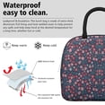 thumbnail image 3 of Obrewu Pioneer Flower Lunch Bag for Adult, Insulated, Leakproof, Oxford Cloth, 3 of 7