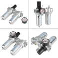 thumbnail image 3 of Air Compressor Filter 1/2" Air Filter Pressure Regulator Gauge Aluminum Alloy Oil Water Trap Separator Air Tool, 3 of 7