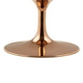 thumbnail image 3 of Modern Deco Contemporary Urban Design Living Room Lounge Club Lobby Coffee Table, Metal Steel Wood, White Rose Gold, 3 of 4