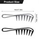 thumbnail image 2 of Peine de dientes anchos para cabello rizado, grueso y mojado, paquete de 2 peines de plástico desenredantes con dientes que preservan el volumen (negro y gris)., 2 of 5