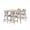 Multi-color, variant on New Classic Furniture Oscar 5-piece Wood Counter Dining Set in Walnut