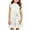 White, variant on KISSMODA Girls Summer Dress Kids Floral Round Neck Short Sleeve A-Line Midi Dresses 5-13 Years