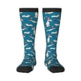 thumbnail image 1 of Wukai Festive Dachshund Fun for Contrast Color Stockings, Sports Fitness Adult Long Socks, Unisex, 1 of 6