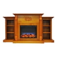 thumbnail image 4 of Cambridge Sanoma Electric Fireplace Heater with 72" Bookshelf Mantel and Multi-Color LED Flame Display, 4 of 7