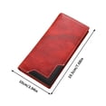 thumbnail image 2 of Herramientas y mejoras para el hogar Cartera de hombre de cuero con bloqueo RFID Cartera de gran capacidad vintage plegable para viajes de negocios Cartera de chopper, 2 of 5