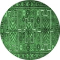 thumbnail image 1 of Ahgly Company Indoor Round Persian Emerald Green Traditional Area Rugs, 6' Round, 1 of 4