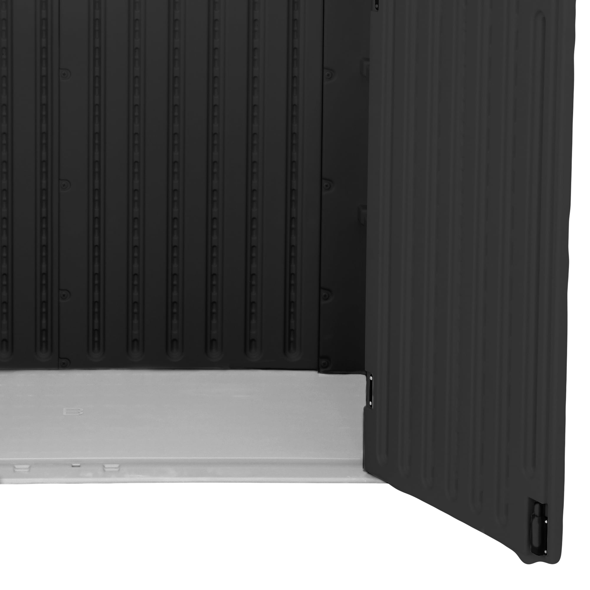 Uforic 35 Cu Ft Weatherproof Resin Outdoor Storage Shed, Lockable for Garden Tools, Easy Assembly, Black