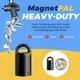 thumbnail image 3 of MagnetPal Paquete de 3 imanes antioxidantes de neodimio de alta resistencia, lo mejor para buscador de pernos magnéticos/organizador de llaves/usos múltiples en interiores y exteriores, gris con llave, 3 of 8