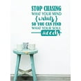 thumbnail image 2 of What Your Soul Needs Inspirational Saying Quote Vinyl Wall Decals, 23 x 24 , Turquoise, 2 of 4