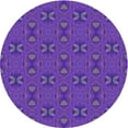 thumbnail image 1 of Ahgly Company Machine Washable Indoor Round Transitional Blue Violet Purple Area Rugs, 5' Round, 1 of 7