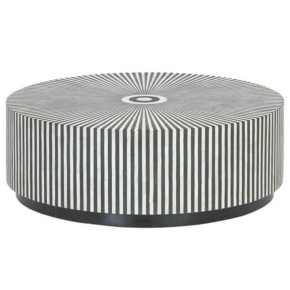 Bone inlay coffee table stripe black, bone inlay coffee table, bone inlay coffee table