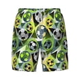 thumbnail image 4 of Lsque Mens Swim Trunks Football Doodle Pattern - Bathing Suit Compression Liner - Beach Swim Shorts Swimwear - (S-3XL) - Stretch Quick Dry -XX-Large, 4 of 9