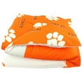 thumbnail image 3 of Clemson Tigers 3 Pc Reversible Cotton Comforter Set, 1 Comforter, 2 Shams, King, 3 of 8