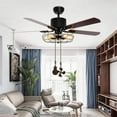 thumbnail image 6 of 8Pcs Ceiling Fan Pull Chain Set,Bulb and Fan Pattern Pull Chain Extension Fan Pull Chain Pendant 12 Inch (Red Bronze), 6 of 8