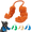 Orange, variant on Funny 3D-printed cat muscular arm costume, comfortable pet arm attachment, suitable for cat role-playing(A/Green)